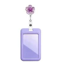 1pc 2D Colorful Flower Nurse Badge Reel Retractable With ID Card Holder, Teacher Badge Reel For Keys Keychain, Best Great Gift For Doctor, Nurse, Teacher, Office Worker - Multicolor - View 16