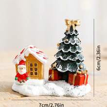 1pc Christmas Resin Snowman Old Man Decoration, Home Desktop Ornament, Creative Christmas Atmosphere Decor - Multicolor - View 12