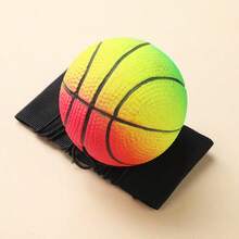 1 Pieces Balls With Elastic Band, Ball With Wrist Strap, Neon Bounce Bal - Multicolor - View 4