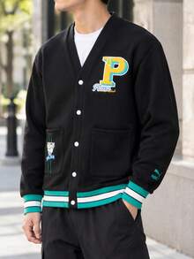 男士/女士 PUMA TEAM JP DK 柔軟針織開襟外套/開襟衫 日常戶外運動休閒通勤穿著夾克 625798-01 - 黑色 - 查看 2