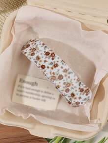 1pc Acetate Material Fresh Korean Style Retro Polka Dot Plaid Alligator Hair Clip Girl Side Bangs Clip Versatile Hair Accessory - Multicolor - View 6