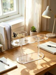 1pc Transparent Acrylic Ice Cream Cone Holder - Modern Transparent Multi-Hole Display Stand, Suitable For Weddings, Birthday Parties And Dessert Shops (Non-Food Contact Product) - Multicolor - View 4