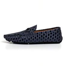 Fashionable Men's Loafers, Rubber Outsole, Non-Slip, Slip-On, Suitable For Weddings, Parties And Other Occasions, Men's Loafers - Dark Blue - View 7