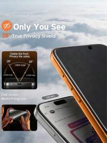 4 buah Pelindung Layar Keramik Fleksibel Matte Anti-Intip, Anti-Silau Anti-Sidik Jari, Kompatibel dengan iPhone 18 Pro Max 17 16 Plus 15 14 13 12 11 Series, Anti-Ledakan Anti-Gores Anti-Intip, Bebas Gelembung, Penyerapan Otomatis, Perlindungan Privasi, Film Lembut, Bukan Kaca - Hitam - View 6