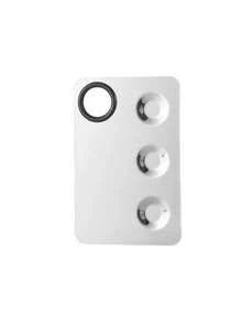 1pc Crescent Moon Shaped Mixing Palette With Scraper, Suitable For Nail Art, Beauty And Makeup, Cosmetic Mixing Tool - Silver - View 8