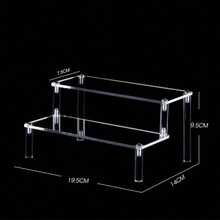 1 kệ trưng bày Acrylic 3 tầng, kệ bậc thang trong suốt cho hộp đựng đồ chơi, đồ sưu tầm, bao gồm các bộ phận có họa tiết ngẫu nhiên - Nhiều màu - Xem 21