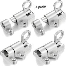 4pcs Spring Loaded Automatic Door Latch Spring Lock Latch Self-Closing Push Lock With Screws, Suitable For Wooden Doors, Cabinet Doors, Balcony Doors, Garden Doors, Windows - CC - View 10
