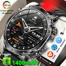 KENPANG Rugged Sports Smart Watch For Men, 1400mAh Massive Battery, Built-In Dual-LED Flashlight, 1.7-Inch Large Screen, IPX8 Waterproof, 100+ Sports Modes, 24/7 Health Monitoring, Sleep Step Tracker, Men's Fitness Tracker, IOS Android - View 14
