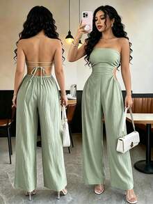 Women Jumpsuits - Green - View 1
