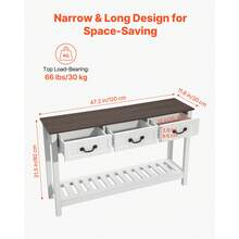 Sofa & Console Tables - White - View 3