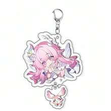‌Honkai Star Rail‌ Official Authentic Game Character Acrylic Keychain Pendant, Double-Layer High-Quality Acrylic, Cute Pattern Design, Suitable For Fans As Decoration Or Gift, Kafka, March 7th, Dan Heng - Multicolor - View 14