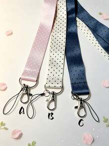 1pc Daisy Pattern Long Lanyard, Suitable For Doctors, Nurses, Students, Teachers ID Badge Lanyard, Can Be Used As A Gift Or For Daily Use - Multicolor - View 2