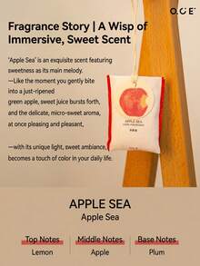 OCE Apple Sea Hanging Fragrance Sachet, Kantong Aroma Linen dengan Label Apel, Aroma Apel Manis Segar untuk Dekorasi Rumah, Pengharum Ruangan, Hadiah - 1PC - View 4