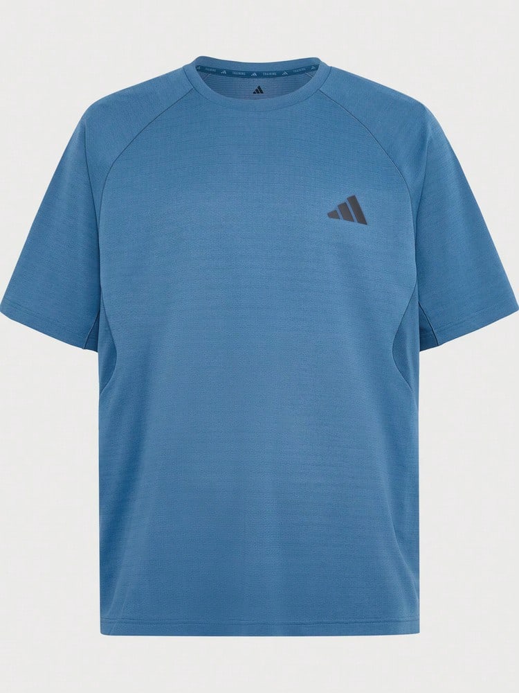 Adidas Men's COOLSENSE TEE M Short Sleeve Knit Collarless T-Shirt TIA6096 - Royal Blue - View 1