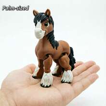 3D列印小馬玩具，創意手指互動迷你遊戲玩具，便攜式辦公娛樂裝飾品，適合萬聖節、聖誕節與感恩節裝飾，返校季理想禮物 - 彩色 - 查看 3
