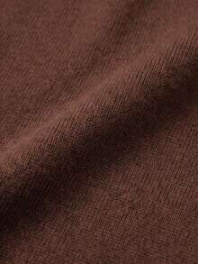 SEREN Fashion Women's Autumn/Winter Knitted Cardigan, V-Neck Long Sleeve Design With Button Details - Brown - View 10