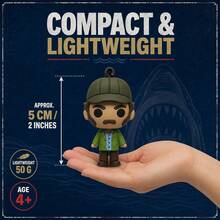 Monogram Universal JAWS 50th Anniversary 3D PVC Bag Clip Keychain Blind Bag Mystery Box Movie Shark Chibi Doll Pendant Backpack Charm Gift[Non-Plush Filled] - JAWS - View 5