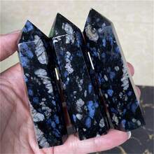 CrystalHola قطعة واحدة من عمود حجر الوميض الأزرق - هدية مثالية لديكور المنزل، عيد الميلاد، عيد الحب، أو هالوين. - متعدد الألوان - مشاهدة 1
