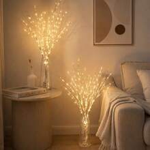 Lighted Birch Branches, Battery Operated LED Twig Lights, Warm White Fairy Lights, Bendable Artificial Branch Decor, Vase Filler For Home, Christmas, Wedding, Party & Valentine's Day Decoration - White Branch Light - View 4