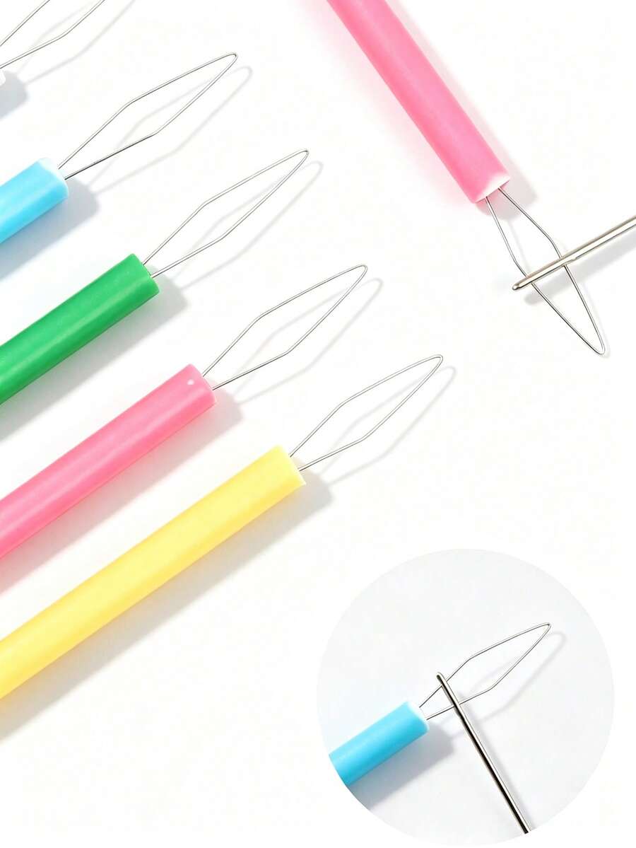10/5/1pc Multicolor Cylinder Sewing Threader Set, DIY Sewing Accessories, Easy-To-Use Threader, Bead Threader, Suitable For Elderly, Great Gift For Family And Friends On Mother's Day, Wedding Season, Graduation Season