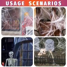 1pc Halloween Simulation Mini Spider & Cobweb, Random Style, Halloween Party Decor, Haunted House Prop, Desktop Ornament, Bar Scene Layout, Cosplay Dress Up Accessory, Festival Atmosphere Decoration For Home Yard Window Display - Multicolor - View 7