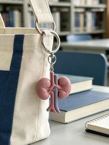 1 Set (8pcs) Human Organ Anatomy Model Pendant Keychain, Heart, Lung, Kidney, Brain, Stomach, Intestine, Liver Charms, Medical Student Gift, Niche Gothic Style Backpack Decoration - Multicolor - View 3