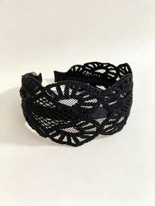 2pcs/1pc Elegant Bohemian Style Heavy Work Headband, Minimalist Versatile Black & White Hair Hoop Suitable For Daily Wear, Home, School, Beach, Summer Vacation, Work, Commute, Party, Holiday, Birthday Gift - Multicolor - View 6