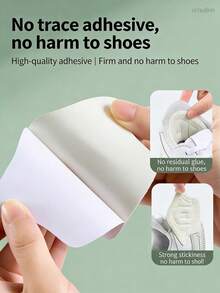 3 Pairs/Set, Heel Pads Anti-Friction Adjustable Shoe Size Trimmable Heel Cushions Suitable For Casual Shoes And Sports Shoes - 3 Pairs Of Beige - View 7