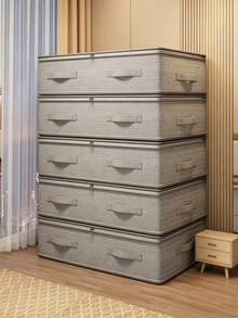 1 Underbed Storage Cabinet And Organizer, Foldable Underbed Storage Bag, Excellent Functionality, Multi-Purpose Storage For Blankets, Skirts, Quilts, Pillows, Clothes And Underbed Storage, Space-Saving, Labor Day Promotion, Underbed Storage - Multicolor - View 5