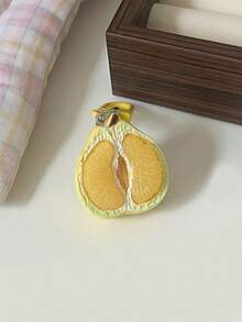 3Dfruit Keychain Cut Pomelo Keychain Fruit Ornament Couple's Keychain Bag Charm Car Key Pendant Key Ring Accessory Small Gifts Women's Keychain. - Multicolor - View 11