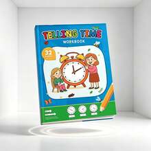 Lachilly Children's Time Cognition Workbook, Clock Learning Practice Book, Draw The Time Education, Write The Closest Minute Time, Kindergarten Math Practice, Essential For Classroom, Home, School, Teachers, Time Cognition Learning - Multicolor - View 5