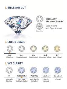 1pc Moissanite Ring, Exquisite 1ct Snowflake Flower Ring, Suitable For Women's Party And Daily Wear - Snowflake Moissanite Ring - 1CT - View 6
