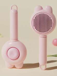 Cat & Dog Self-Cleaning Deshedding Brush, One-Click Hair Removal, Smooth Comb With Massage Head, Ergonomic Handle, Cute Flower Design, Effectively Removes Loose Fur And Undercoat, Pet Grooming Tool - View 13