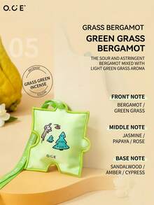 OCE Kantong Pengharum Ruangan Gantung Bentuk Puzzle, Kantong Aroma Bergamot Rumput Hijau, Kantong Aroma Bordir Kartun untuk Lemari Pakaian, Mobil, Dekorasi Rumah & Hadiah - 1PC - View 12