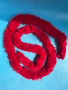 1pc Jazz Dance Furry Waist Belt, Faux Fur Tail Waist Chain, Versatile Accessory Suitable For Festivals, Parties, Stage Performances - Multicolor - View 11