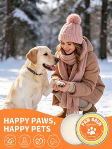 GJYC PET Unscented Paw & Nose Balm For Dogs – Moisturizer For Dry Cracked Pads, Noses & Elbows – Beeswax, Olive & Macadamia Oil Repair Butter - Orange - View 6