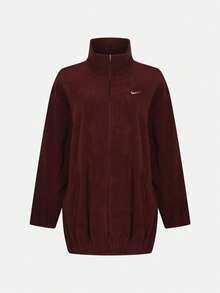 Nike Women's Streetwear Long Sleeve Zip-Up Sports Jacket - Black - View 1