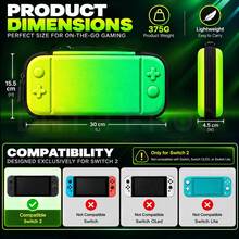 DATA FROG 收納包，相容於 Switch 2，硬殼 EVA 旅行袋與收納包，相容於 Switch 2 主機 - 查看 8
