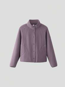 Jaket Polar Fleece Ringan Wanita Beneunder (Potongan Reguler, Sedang Hangat) PM028 - Qinpuzi - View 12