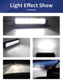 GLANBERT 20"/15"/8" Ultra Bright Dual Row LED Light Bar Spotlight Car LED Work Light Adjustable Bracket Flood Light Combination Sealed Beam Suitable For Tractor, 4WD, Off-Road Vehicle, ATV, Truck - 12V 24V - White - View 12