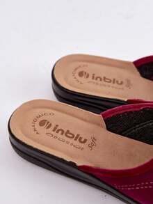Women's Inblu Comfortable Light Soft Home Slippers With Heart And  For Relaxation Gray Red - Red - View 11