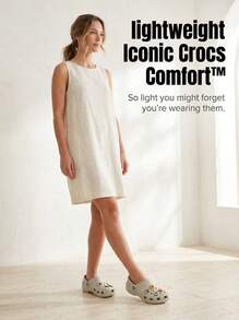 Crocs CLASSIC CLOG Women's Clogs Flexible Cushioned Lightweight Daily Weekend Beach 10001-1LM - Elephant - View 6