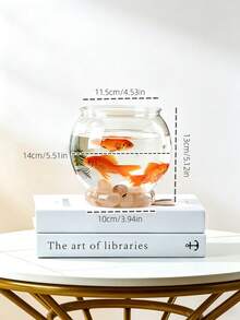 Transparent Plastic Betta Fish Tank, Desktop Micro Landscape Aquarium, Home Living Room Desktop Decorative Fish Tank - View 2