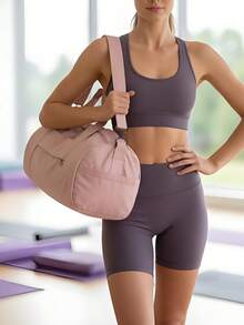 Sport Gym Bag For Women, School Crossbody Bag Yoga Weekender Overnight Travel Duffel Bag - Multicolor - View 9