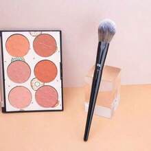 1pc 96 Makeup Blush Brush Flat Professional Blush Brush Blush Bronzer Makeup Brush Powder Blush Makeup Tool - Black - View 8