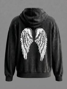 Sweat-shirt à capuche pour femmes avec ailes en strass & paillettes, sweat-shirt à capuche mignon pour femmes, vêtements d'automne pour femmes, sweat-shirt à capuche décontracté à manches longues avec poches - Noir - Voir 4