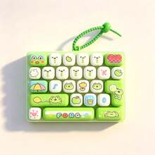 26-Key Stress Relief Keyboard Toy Keychain, Large Size Fingertip Press Creative Toy Keyboard Pendant - Suitable As Small Gifts For Holiday Parties, 26-Key Animal Diary Mini Keyboard Stress Relief Toy Keychain, Cute Cartoon Animal Clickable Sensory Stress Relief Toy, Portable Pressure Relief Button Toy Bag Pendant, Anxiety Relief Gift (Letter Pattern Randomly Matched/Color Difference Is Normal/Randomly Sent) - Multicolor - View 13