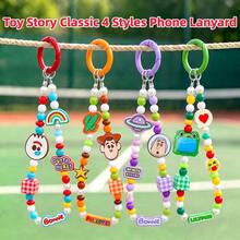 Mesuca Officially Licensed Disney Toy Story Beaded Phone Lanyard, 4 Styles Available, Cute Cartoon Character Wrist Strap, Colorful Bead Chain Bag Charm Pendant, Decor Accessory For Phone Case Backpack Handbag - View 5
