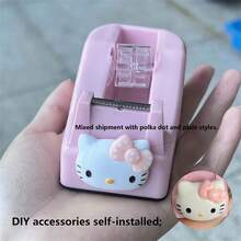Hasbro 1pc Sanrio Hello Kitty Candy Color Tape Dispenser Cute Cartoon Tape Cutter Tape Holder ABS Material For Daily Use - One Size - View 3