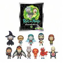 Warner Bros 1pc  Official Licensed Mystery Blind Bag Random 3D PVC Figure Keychain, Non-Plush, Includes Wizard Rick, Summer, Superhero, Alien And Weird Creature Charms, Unique Space Theme Backpack Decoration, Quirky Cult Collectible Accessory, Cool Gift For Fans - Multicolor - View 9
